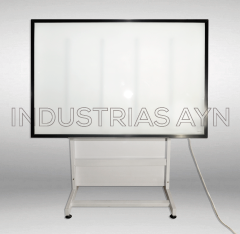 Mesa de Dibujo Técnico con Luz Verde Vidrio Arenado